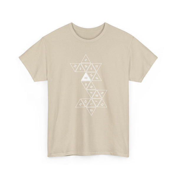 20 Sided Roll Playing Die - Regular Unisex Crewneck T-Shirt