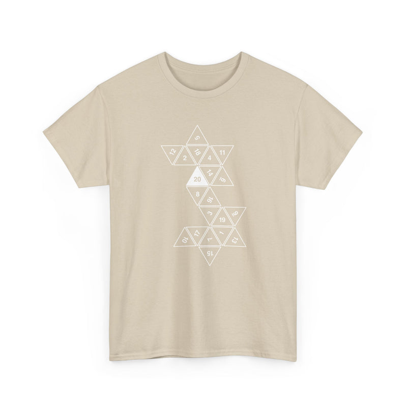 20 Sided Roll Playing Die - Regular Unisex Crewneck T-Shirt