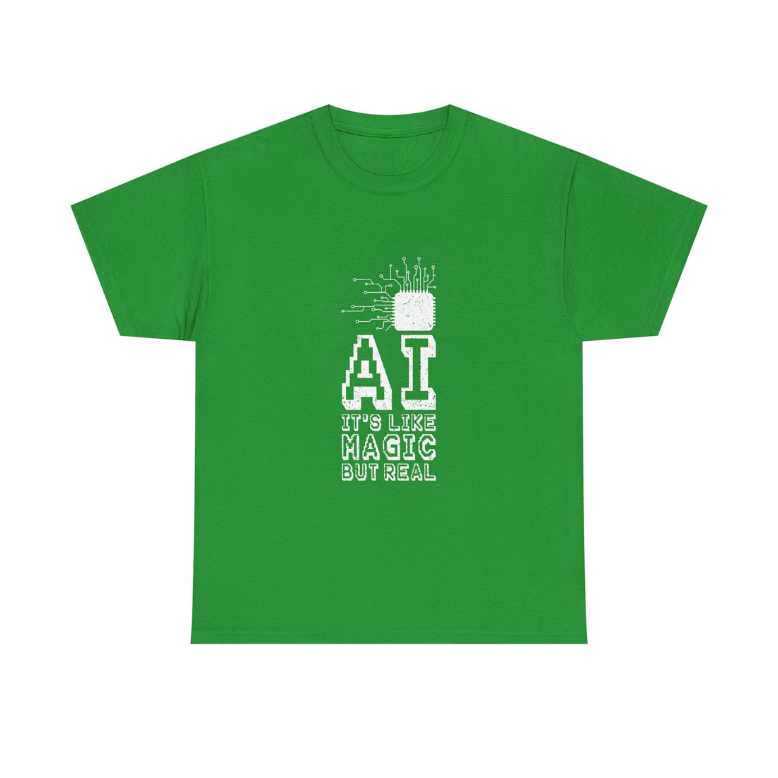 AI Magic T-Shirt, Circuit Tech Tee, Geek T-Shirt, Nerd Shirt, Futuristic Design, Innovation Gift, Science Apparel, Tech Humor Shirt