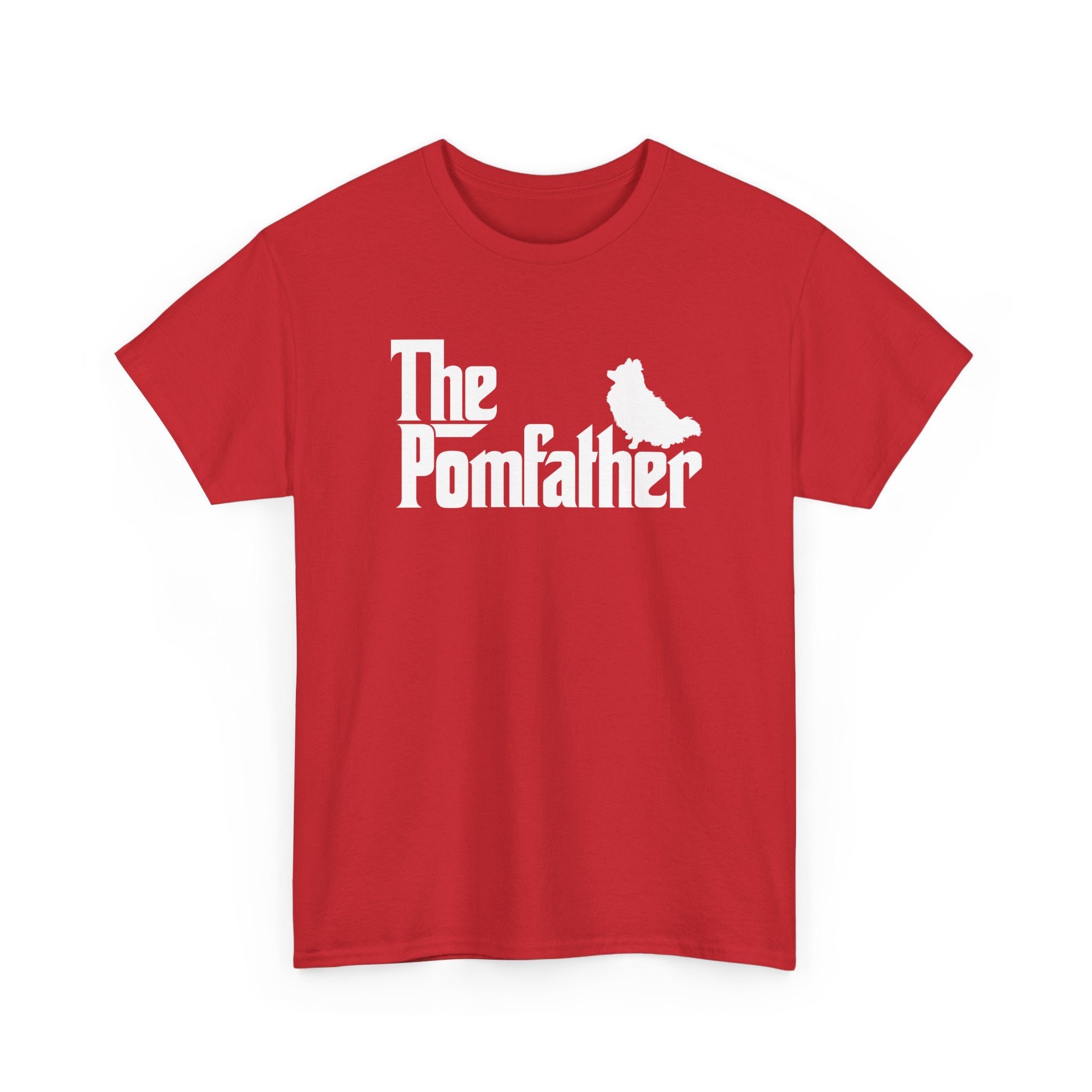 Funny Pomeranian Shirt The Pomfather Pomeranian Dog Dad Gift - Unisex Regular Crewneck T-Shirt