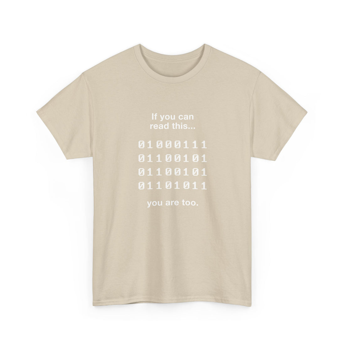If You Can Read This You Are Too - Nerd Shirt - Regular Unisex Crewneck T-Shirt
