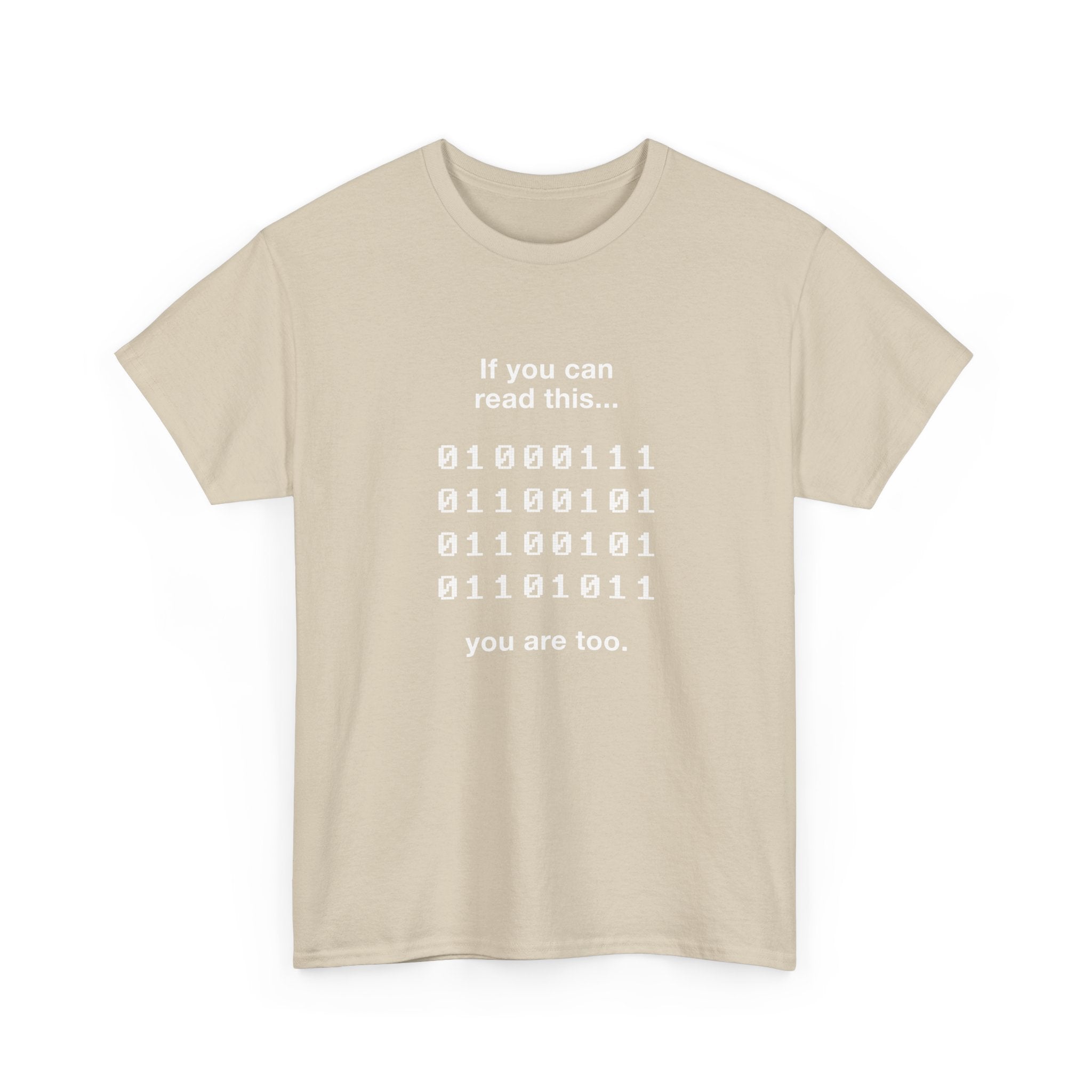 If You Can Read This You Are Too - Nerd Shirt - Regular Unisex Crewneck T-Shirt