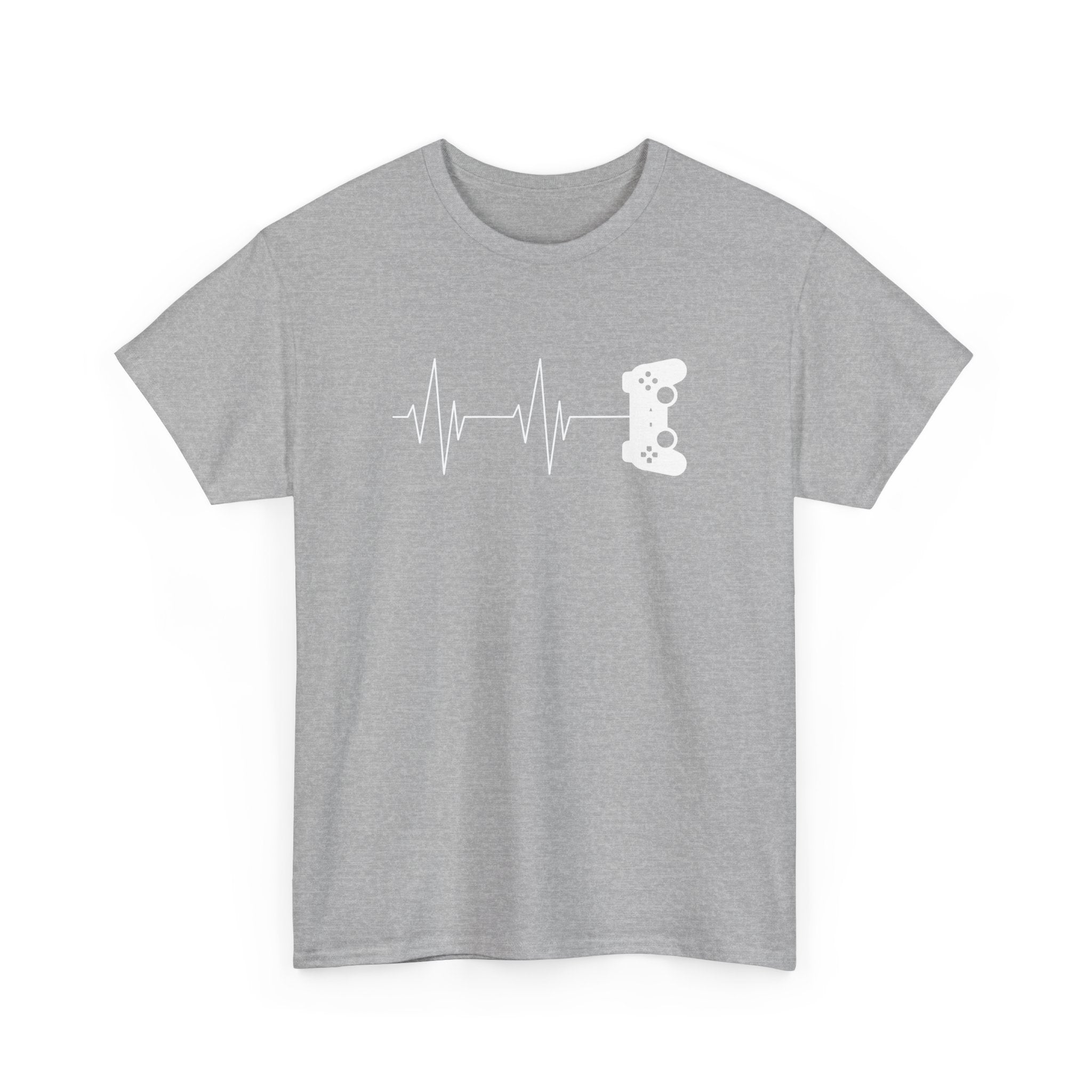 Gamer Heartbeat - Video Gaming Addict Shirt -  Unisex Crewneck T-Shirt