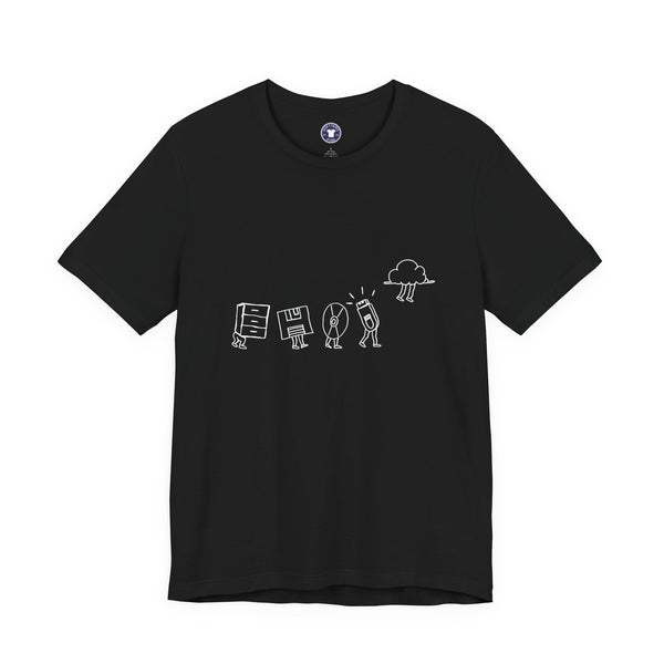 Computer Storage Evolution Cloud - It Coding - Regular Unisex Crewneck T-Shirt