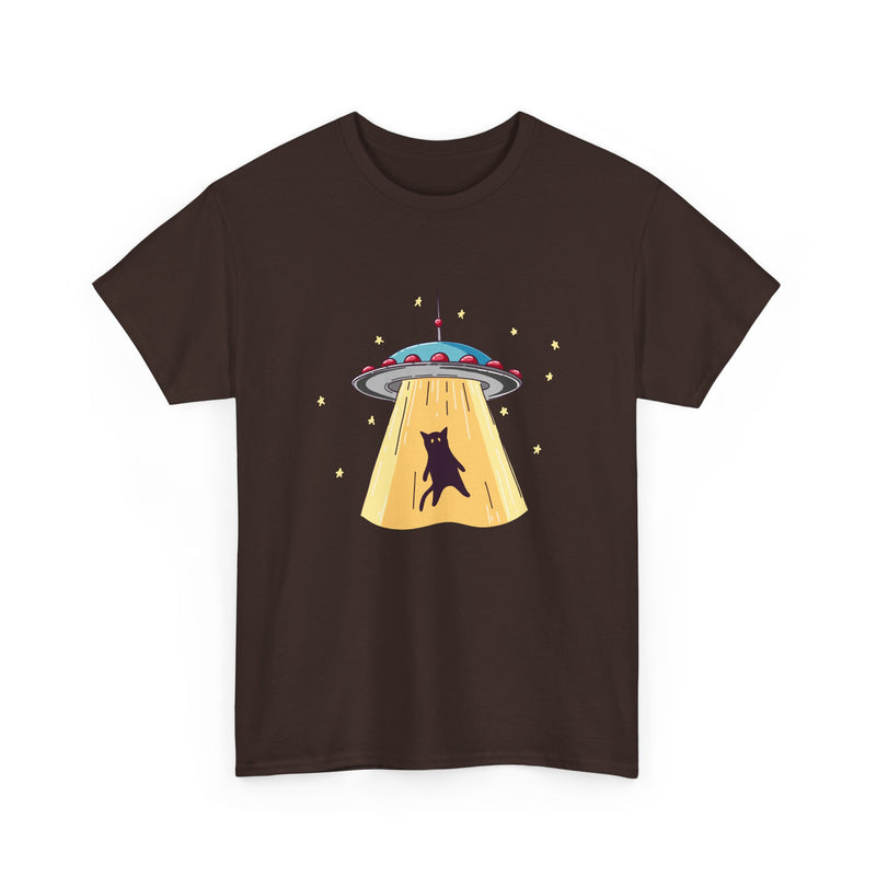 Cat Ufo Abduction - Ufo Shirt - Regular Unisex Crewneck T-Shirt