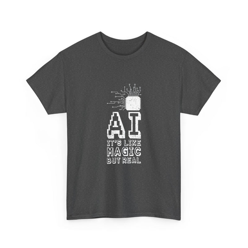 AI Magic T-Shirt, Circuit Tech Tee, Geek T-Shirt, Nerd Shirt, Futuristic Design, Innovation Gift, Science Apparel, Tech Humor Shirt