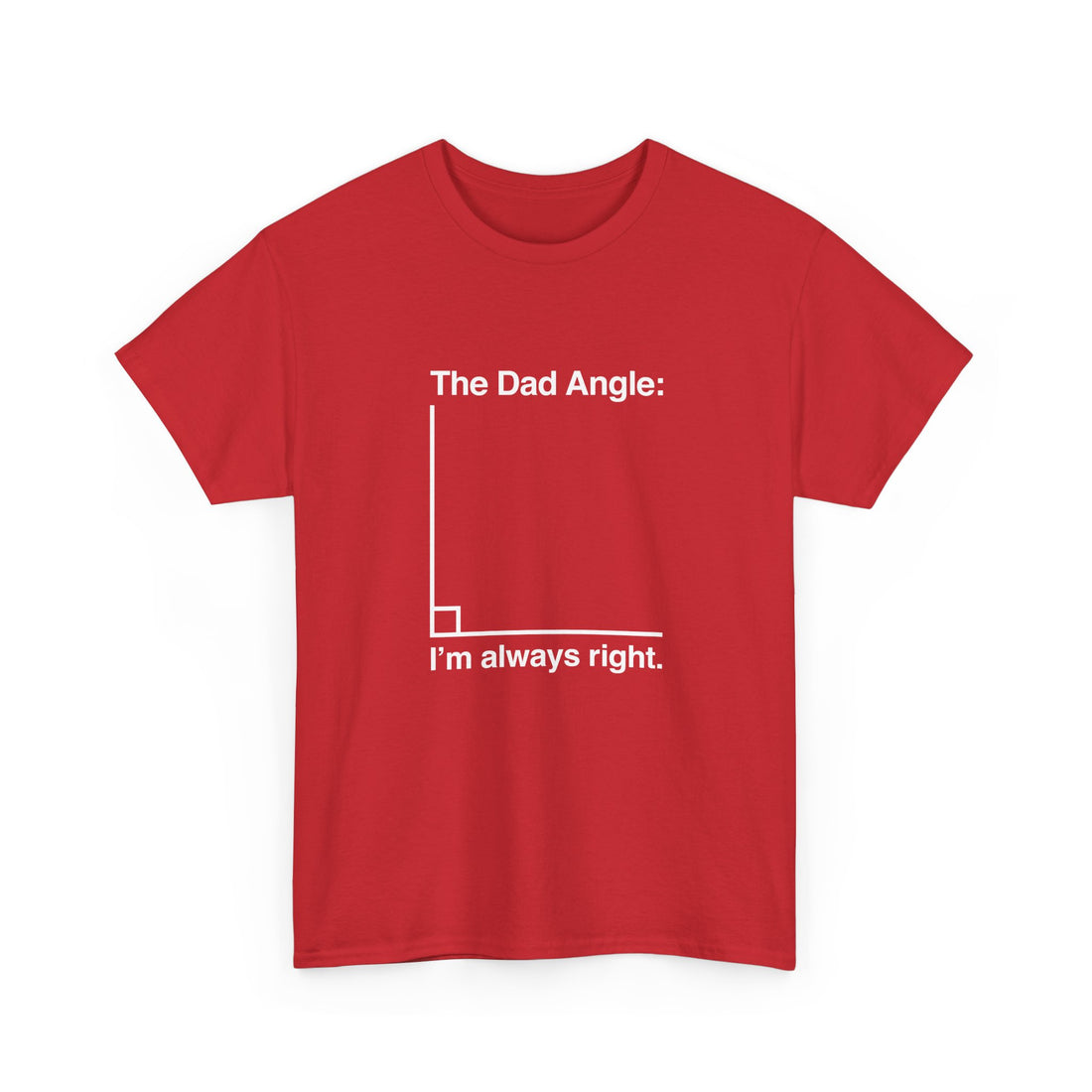 The Dad Angle Math Shirt - Geeky Father's Day Shirt -  Unisex Regular Crewneck T-Shirt
