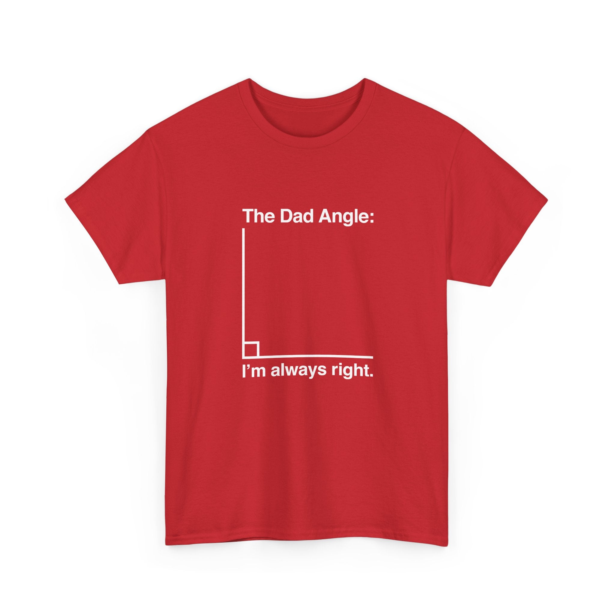 The Dad Angle Math Shirt - Geeky Father's Day Shirt - Regular Unisex Crewneck T-Shirt
