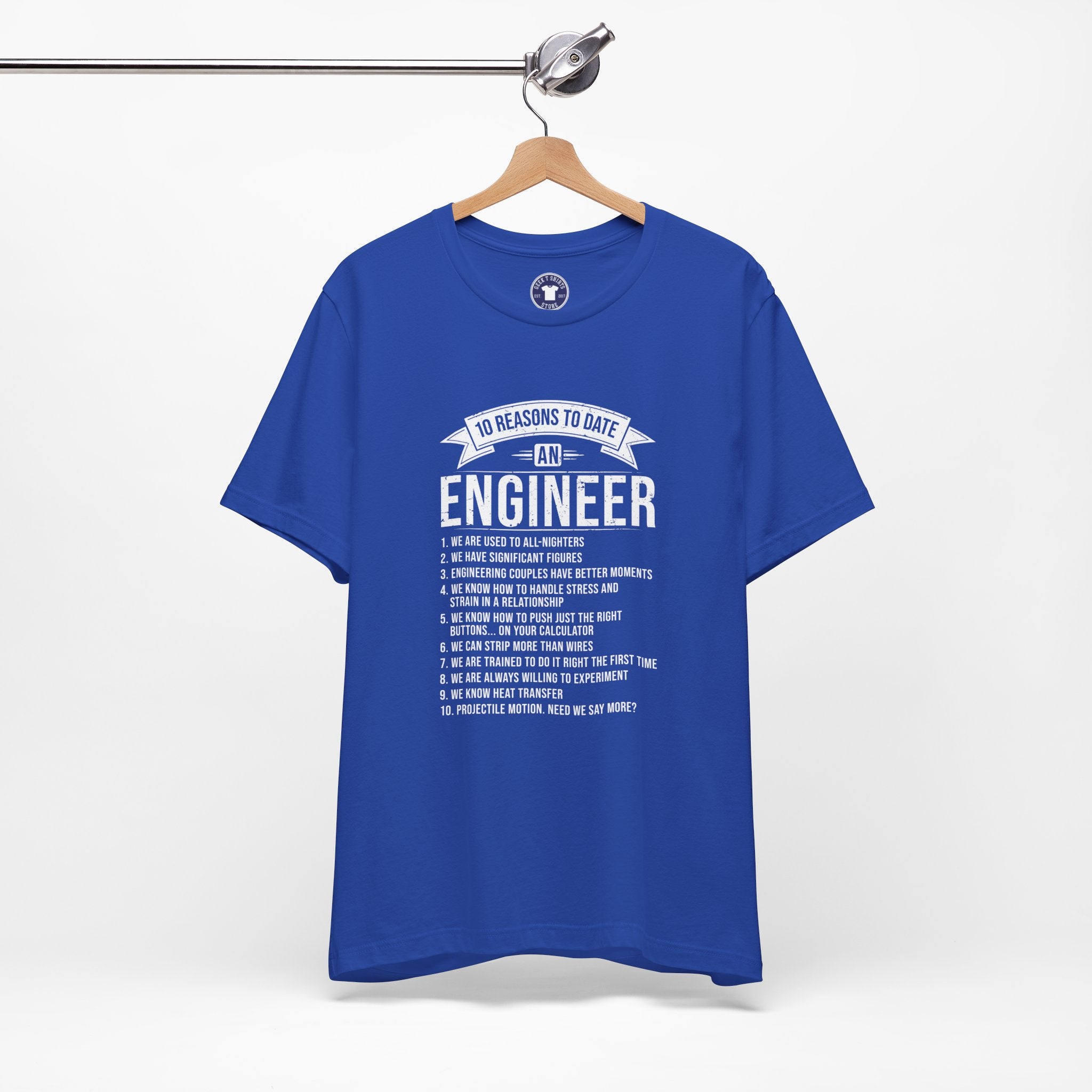 10 Reasons To Date An Engineer Funny Engineering - Premium Unisex Crewneck T-Shirt