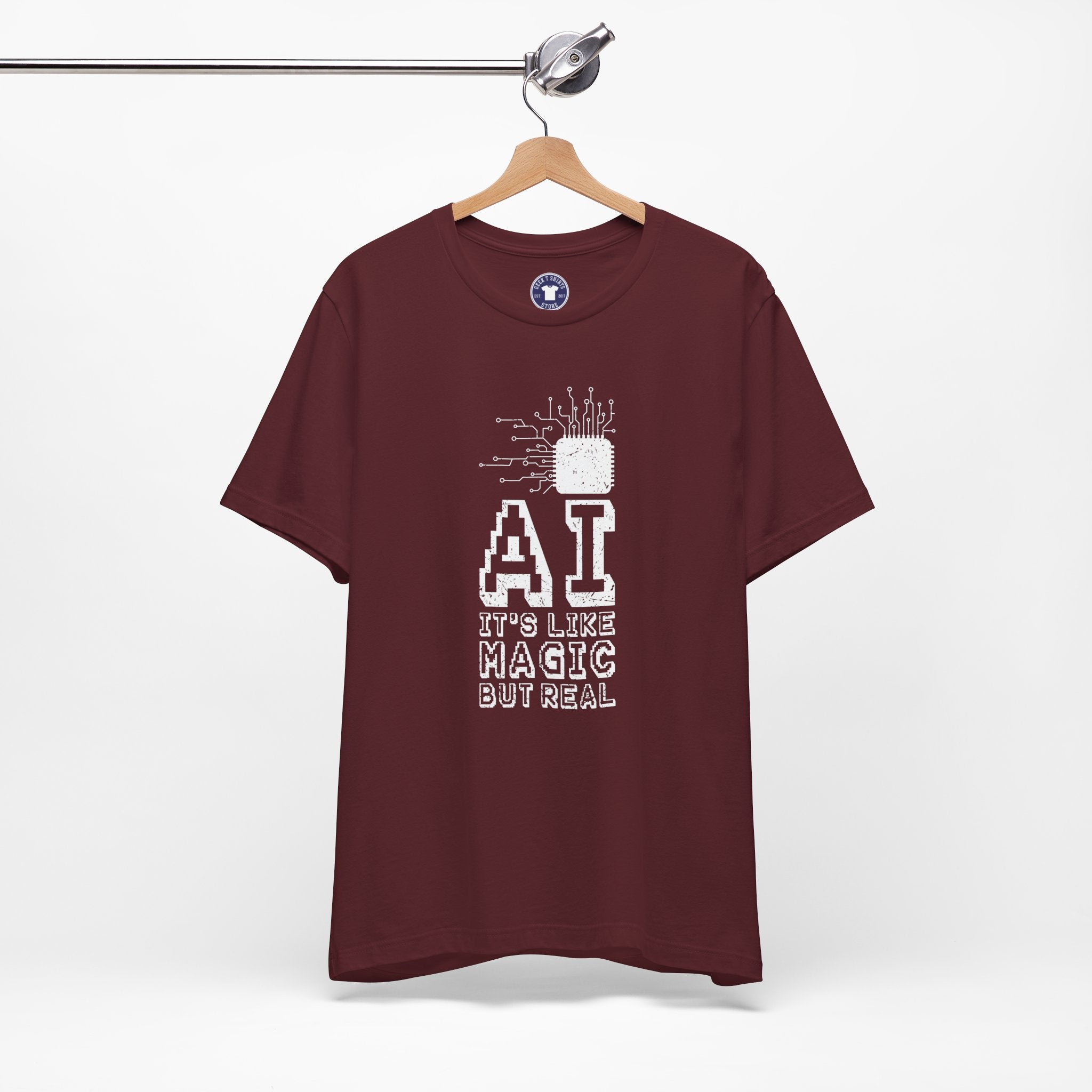AI Like Magic But Real - Premium Unisex Crewneck T-Shirt