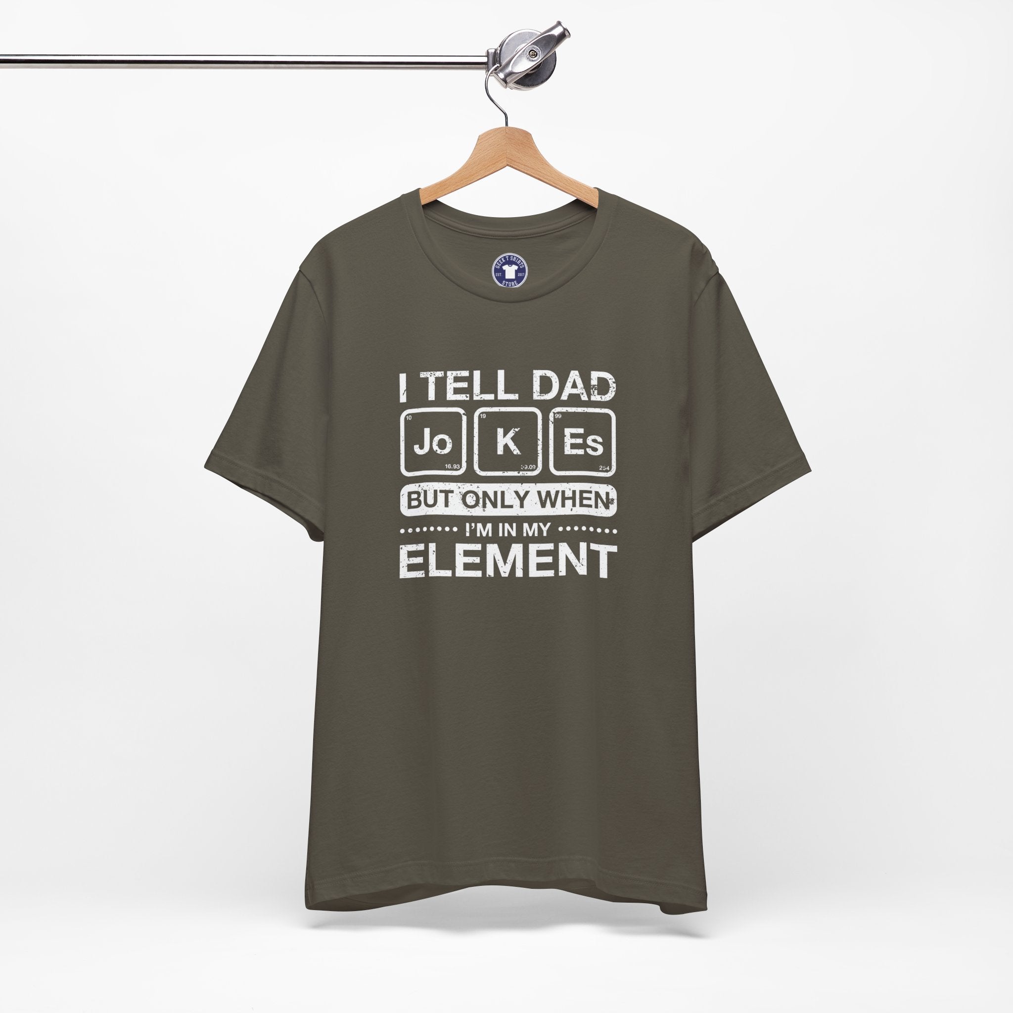 I Tell Dad Jokes - But Only When I'm In My Element - Premium Unisex Crewneck T-Shirt