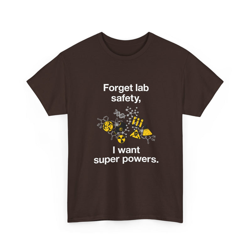 Superpower Lab Science T-Shirt, Geek T-Shirt, Nerd Shirt, Chemistry Humor Tee, Science Lover Gift, Geeky Science Art Shirt, STEM Enthusiast