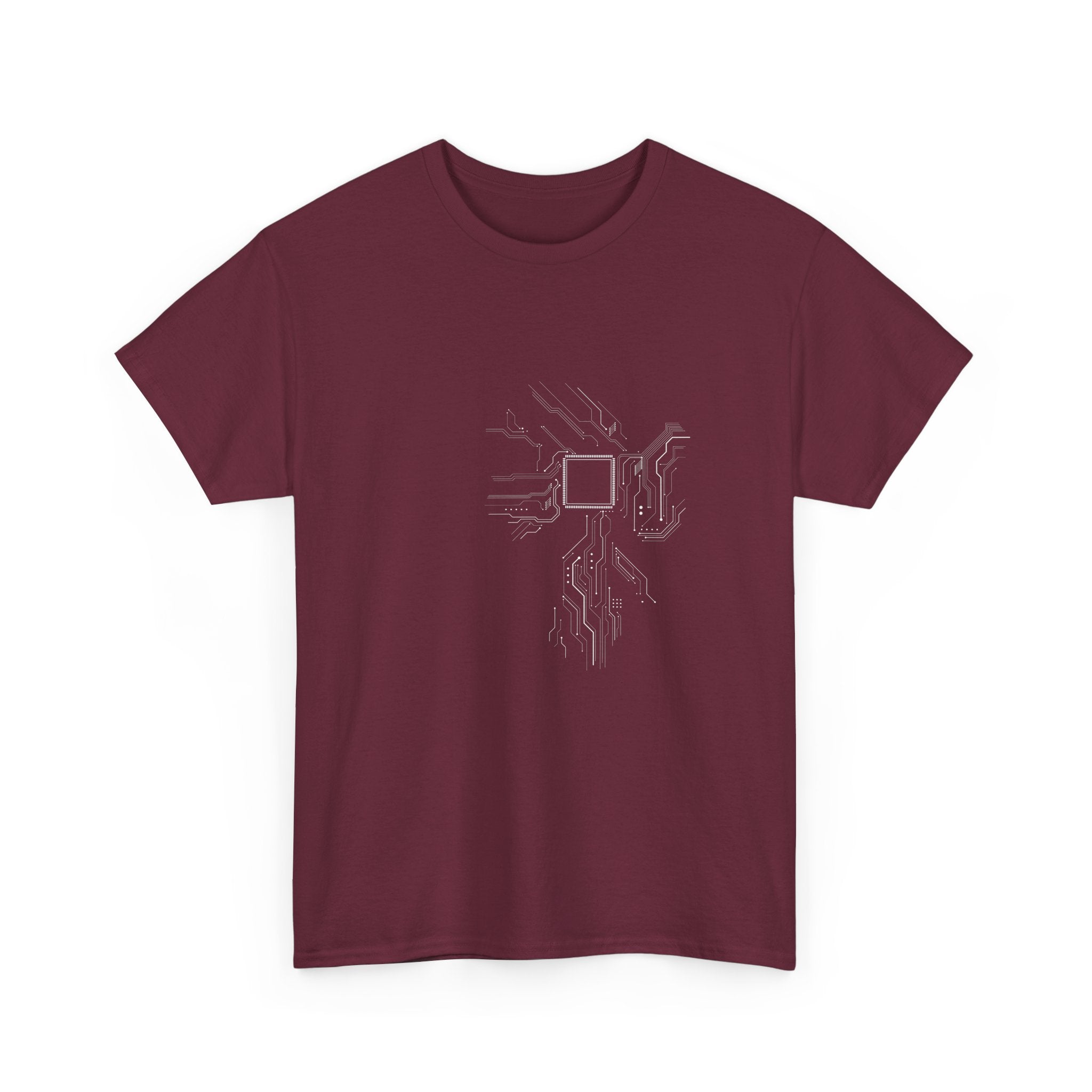 Cpu Heart Chipset Board - Geek Coding T-Shirt -  Unisex Crewneck T-Shirt