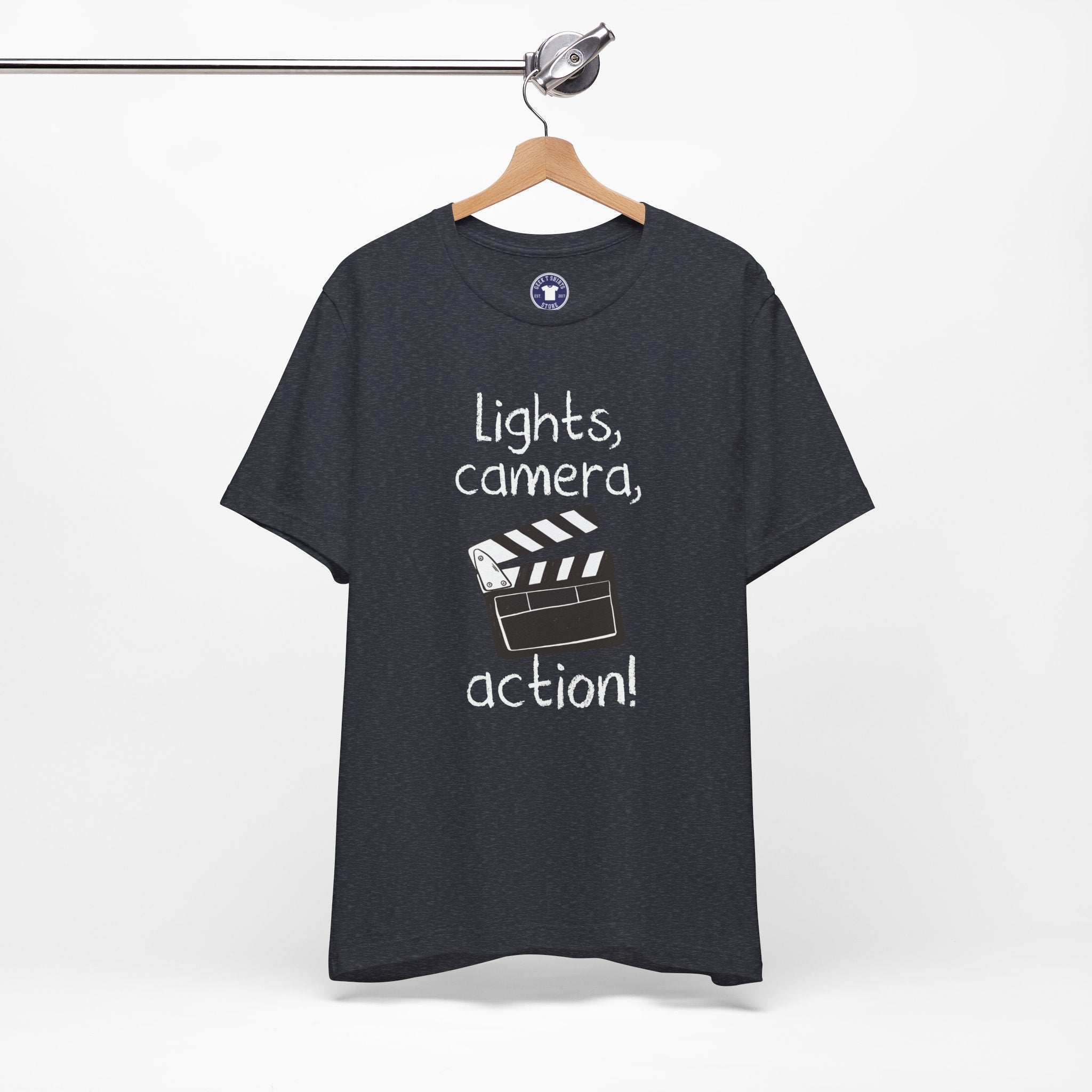 Lights Camera Action - Premium Unisex Crewneck T-Shirt