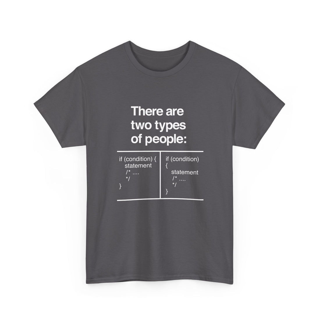 There Are Two Types Of People - Code Shirt -  Unisex Regular Crewneck T-Shirt