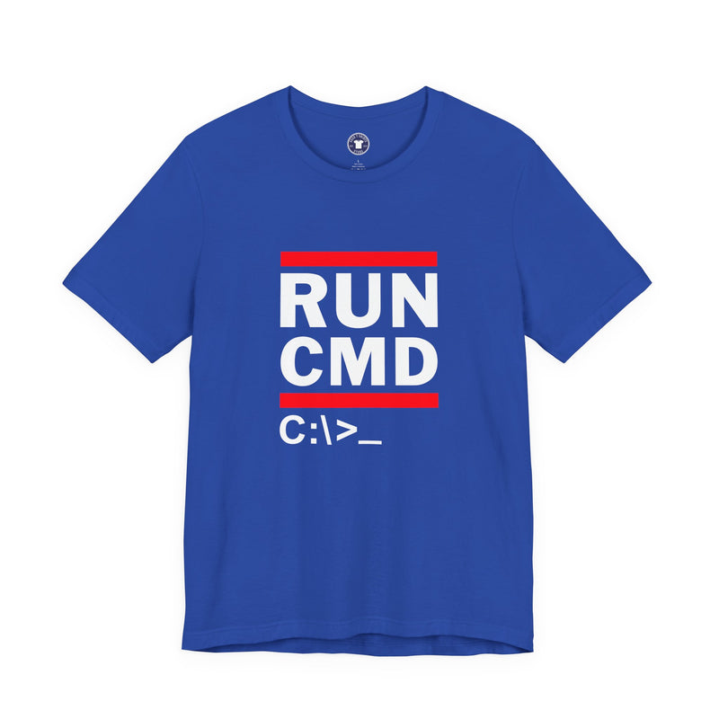 Run CMD C - IT Shirt - Funny Coder Shirt - MS-Dos - Premium Unisex Crewneck T-shirt