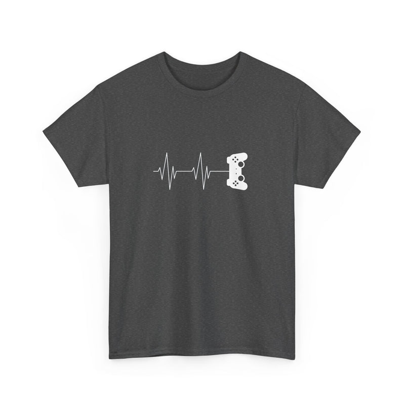 Gamer Heartbeat - Video Gaming Addict Shirt - Regular Unisex Crewneck T-Shirt