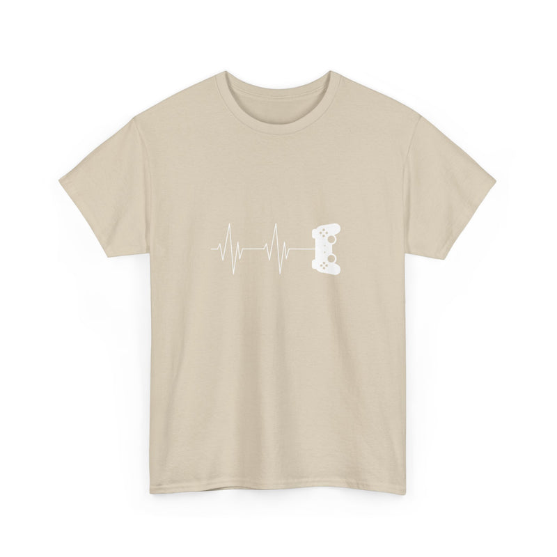 Heartbeat Video Game Controller T-Shirt, Gamer Shirt, Geek T-Shirt, Nerd Shirt, Video Game Lover Gift, Gaming Pulse Tee, Fun Gamer Apparel