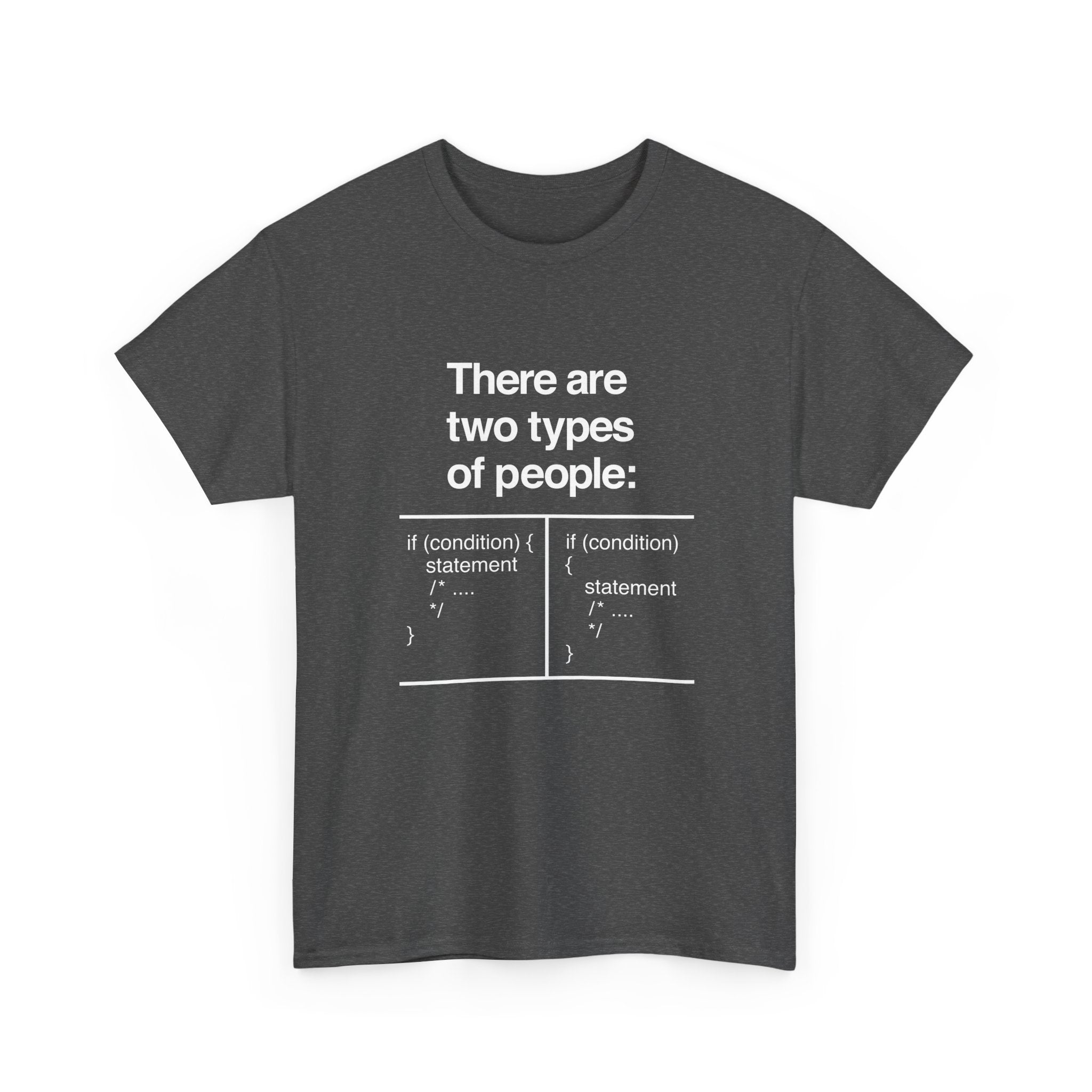 There Are Two Types Of People - Code Shirt -  Unisex Crewneck T-Shirt