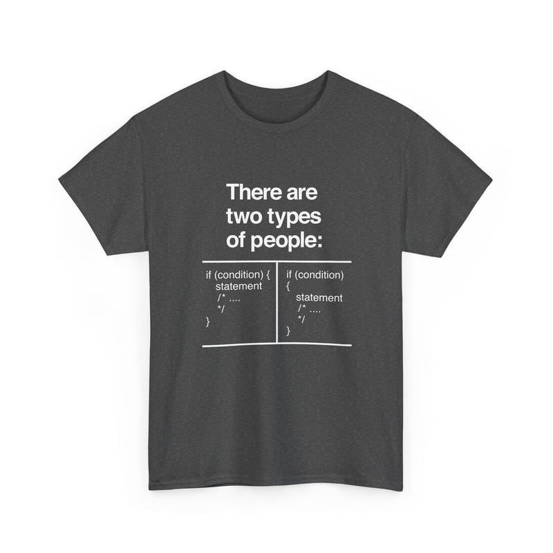 There Are Two Types Of People - Code Shirt - Regular Unisex Crewneck T-Shirt