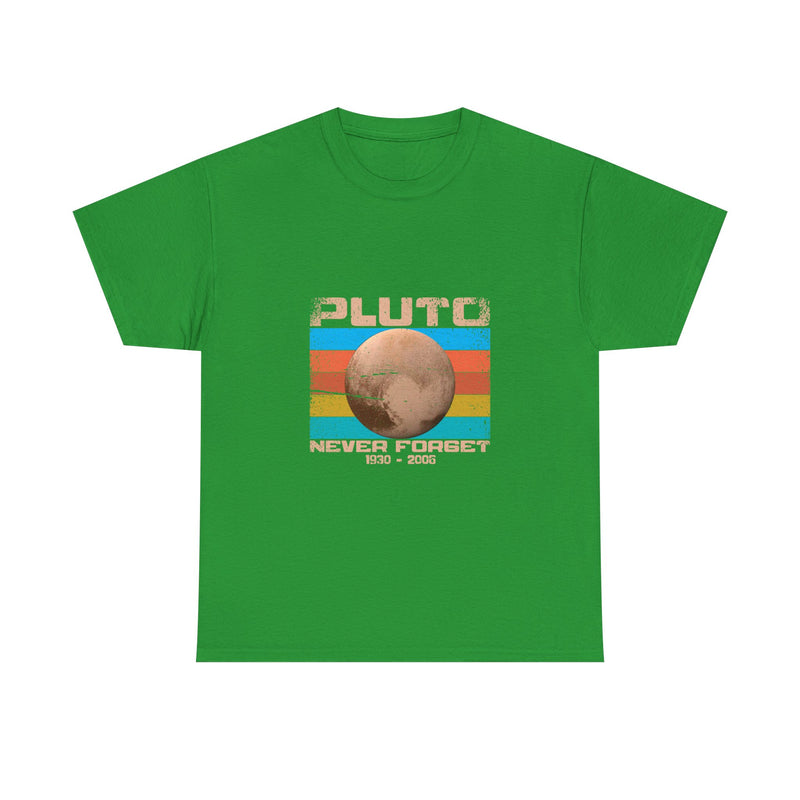 Pluto Never Forget T-Shirt, Retro Vintage Planet Tee, Space Lover Gift, Geek T-Shirt, Nerd Shirt, Astronomy Art Shirt, Solar System Top