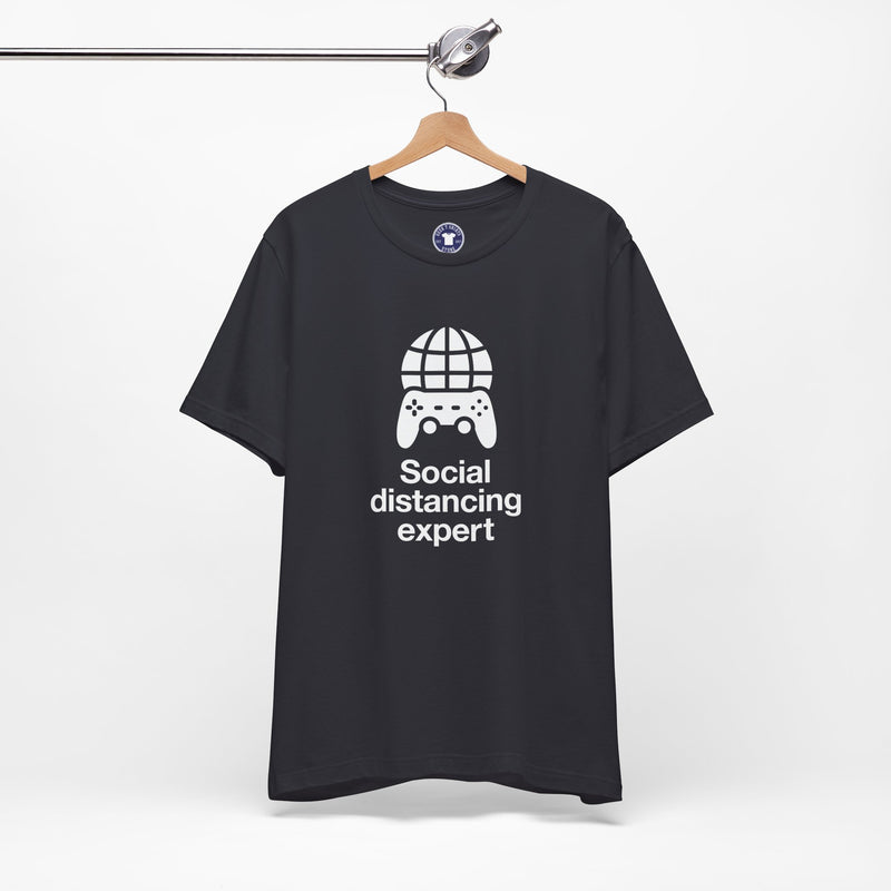 Social Distancing Expert - Premium Unisex Crewneck T-Shirt