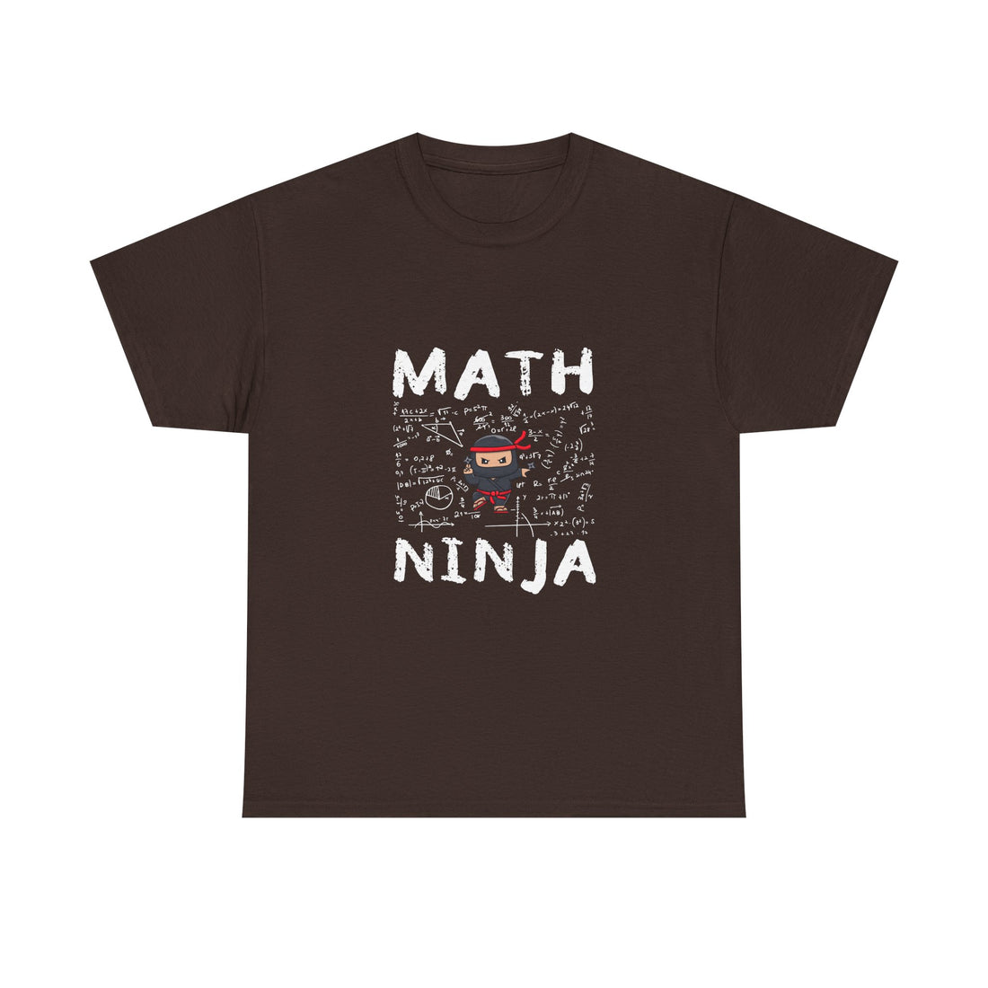 Math Ninja T-Shirt, Geek T-Shirt, Nerd Shirt, Funny Math Tee, Geeky Gift, Math Lover Shirt, Cool Ninja Art, STEM Humor Apparel