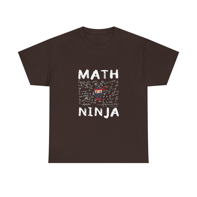 Math Ninja T-Shirt, Geek T-Shirt, Nerd Shirt, Funny Math Tee, Geeky Gift, Math Lover Shirt, Cool Ninja Art, STEM Humor Apparel