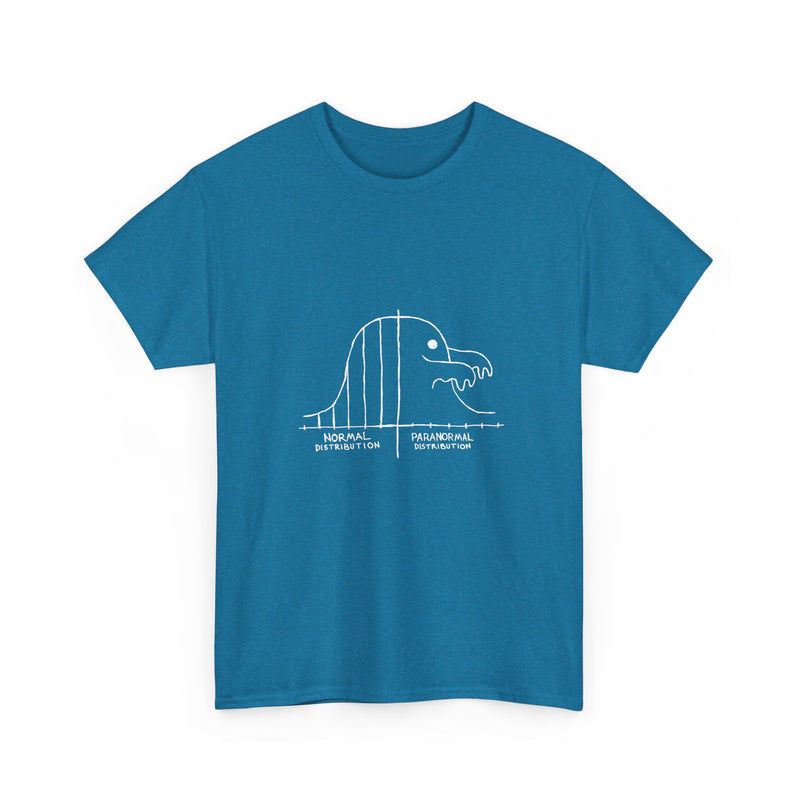 Paranormal Distribution T-Shirt, Funny Statistical Humor Tee, Geek T-Shirt, Nerd Shirt, Math Joke Top, Science Gift Shirt, Funny Geek Tee