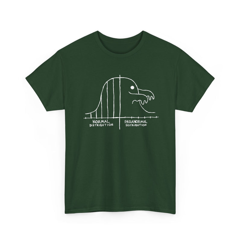 Math Statistics Paranormal Distribution Ghost - Regular Unisex Crewneck T-Shirt