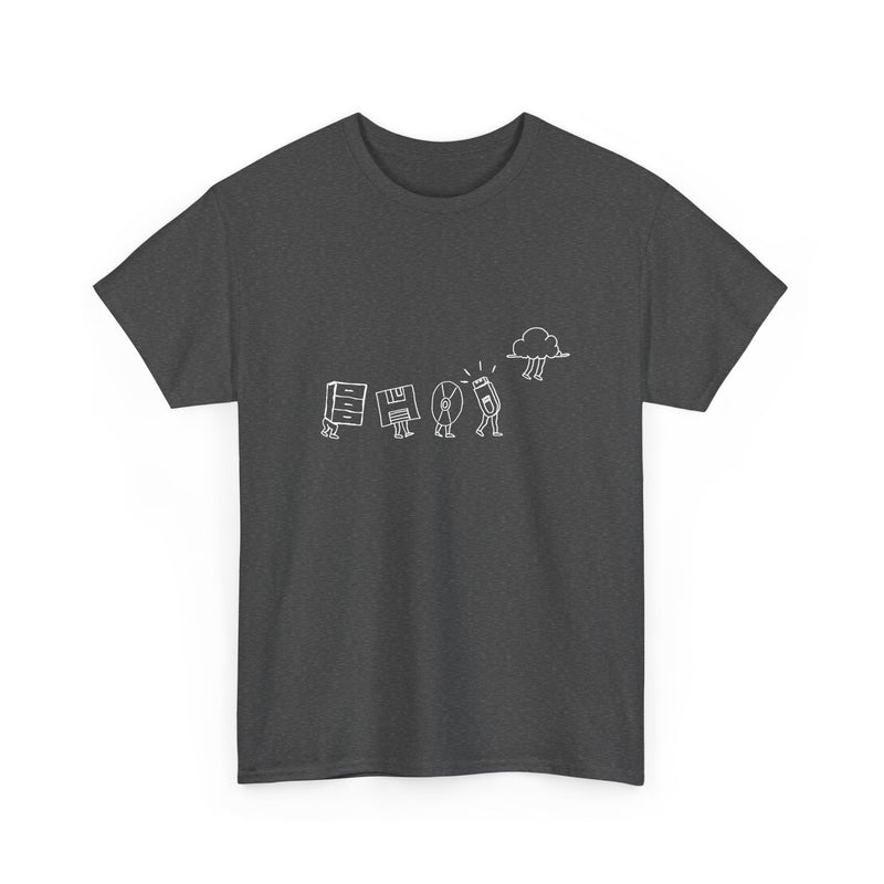 Computer Storage Evolution Cloud - It Coding - Regular Unisex Crewneck T-Shirt