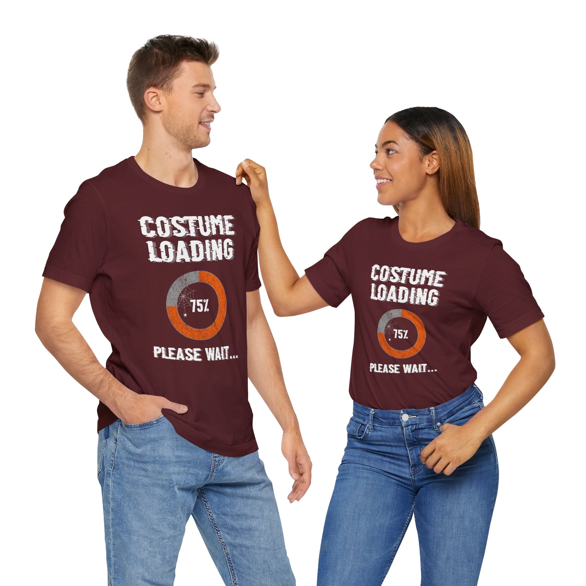 Costume Loading Funny Halloween - Premium Unisex Crewneck T-Shirt