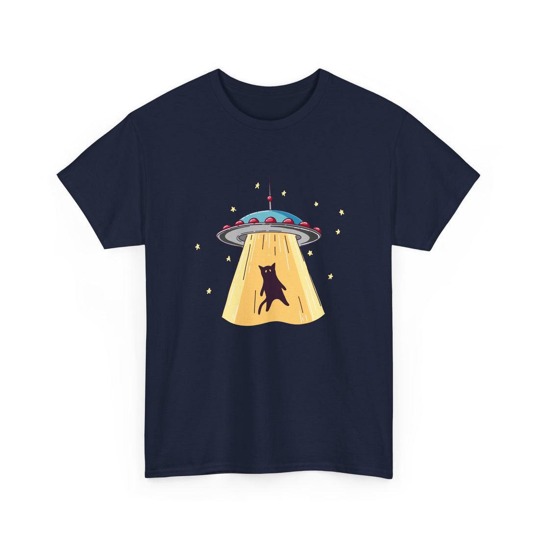 Cat Ufo Abduction - Ufo Shirt - Regular Unisex Crewneck T-Shirt