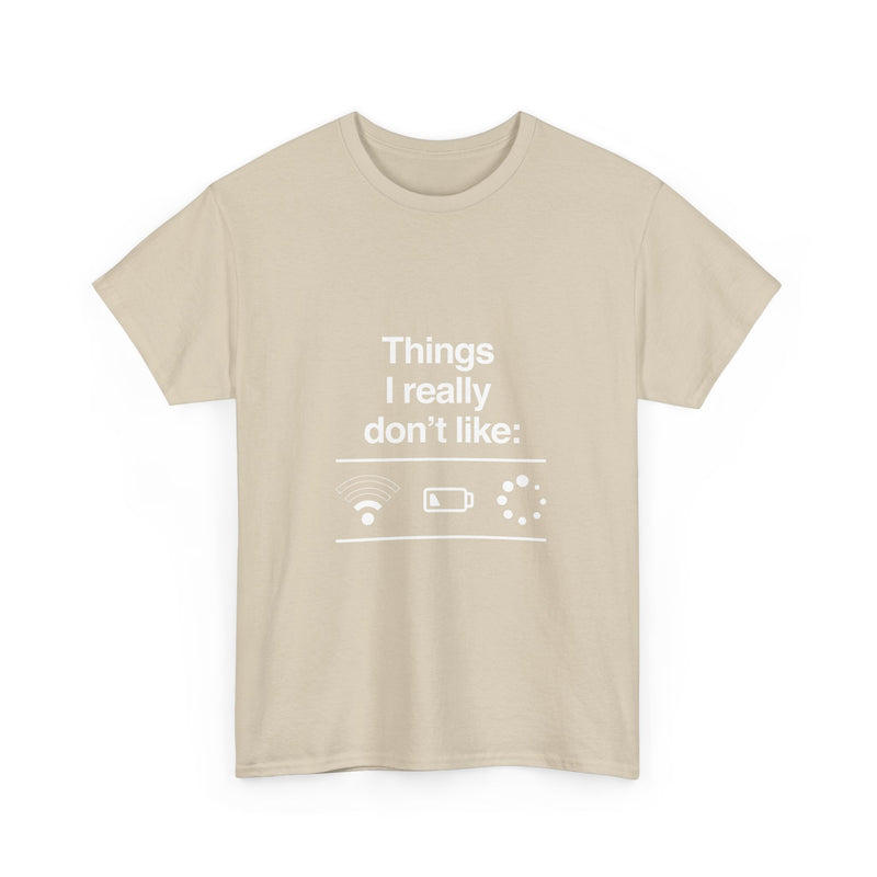 Funny Geek T-Shirt, Nerd Shirt, Tech Humor Tee, WiFi Battery Loading Joke Top, Geek Gift Present, Internet Meme Shirt, Sarcastic Humor Tee
