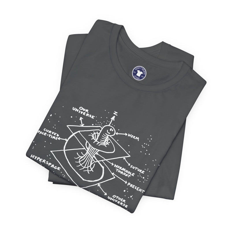 Time Warp Physics Wormhole - Premium Unisex Crewneck T-Shirt