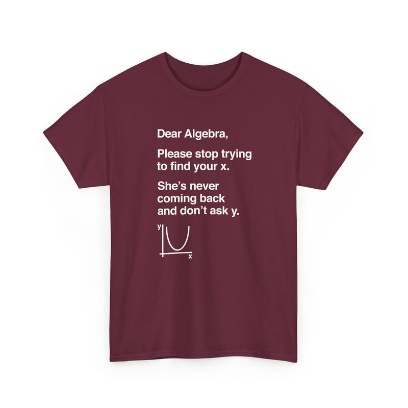 Dear Algebra - Math Teacher - Regular Unisex Crewneck T-Shirt