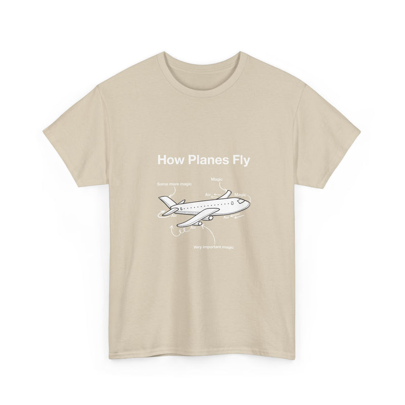 Funny Airplane Magic T-Shirt, Aviation Humor Tee, Geek T-Shirt, Nerd Shirt, Flight Lover Gift, Airplane Diagram Top, Sarcastic Travel Shirt