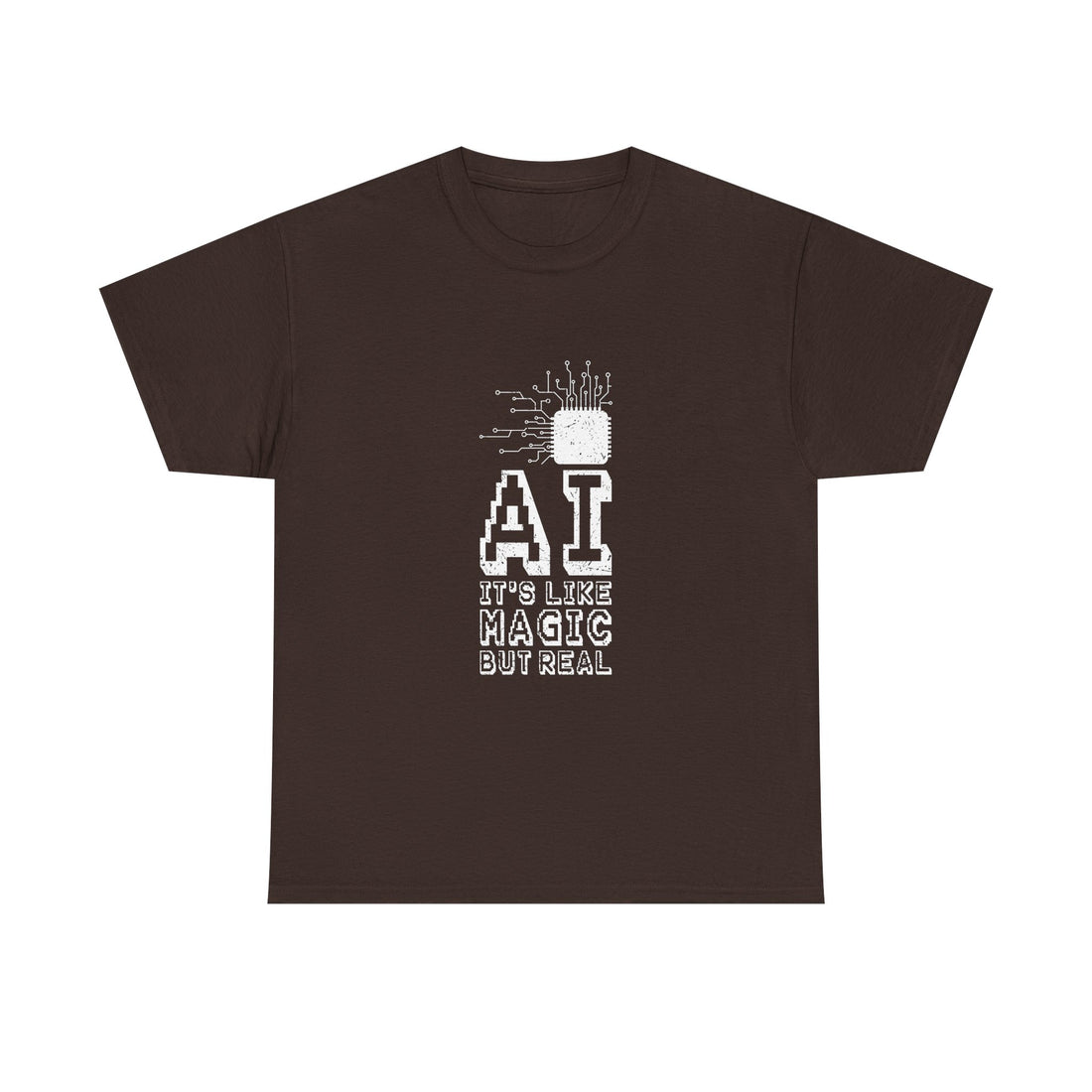 AI Magic T-Shirt, Circuit Tech Tee, Geek T-Shirt, Nerd Shirt, Futuristic Design, Innovation Gift, Science Apparel, Tech Humor Shirt