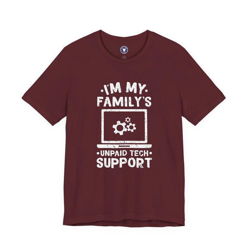 I'm My Family's Unpaid Tech Support - Premium Unisex Crewneck T-Shirt