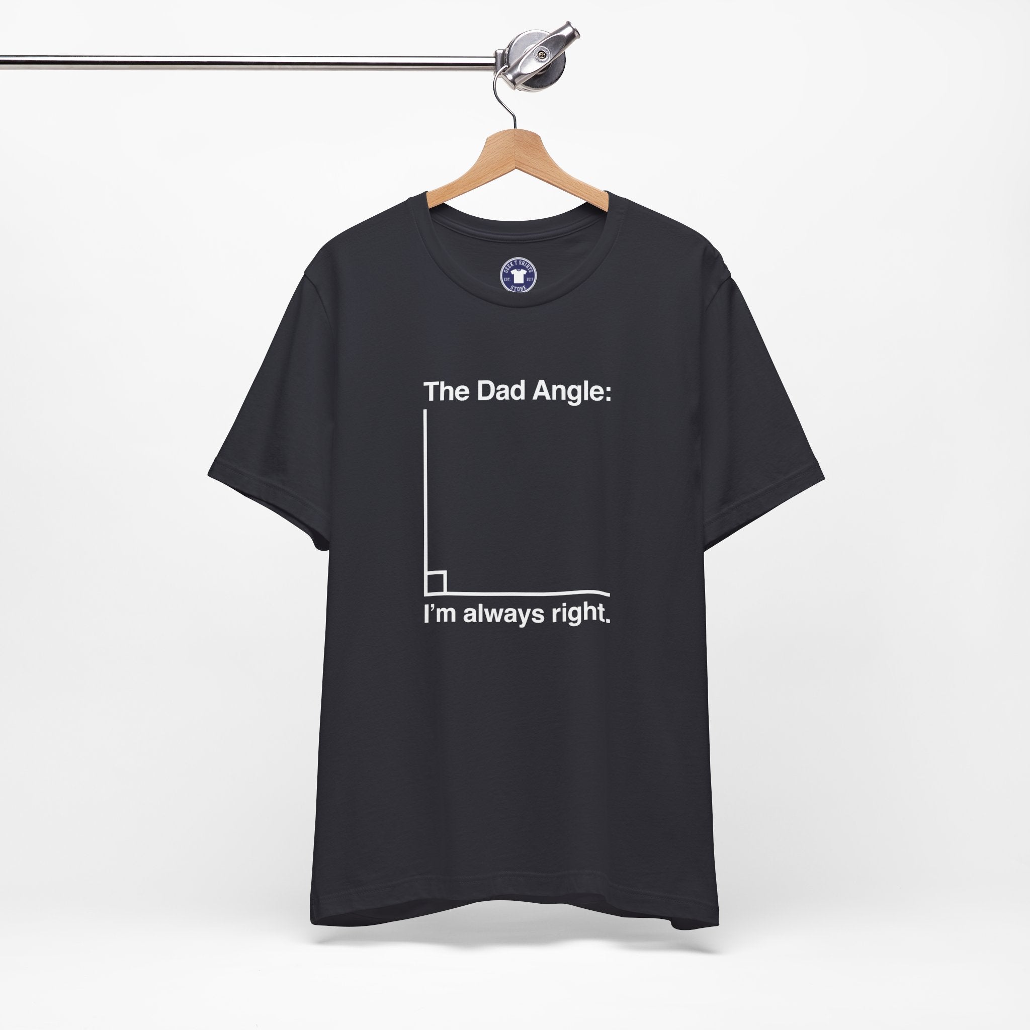 The Dad Angle Math Shirt - Geeky Father's Day Shirt - Premium Unisex Crewneck T-Shirt