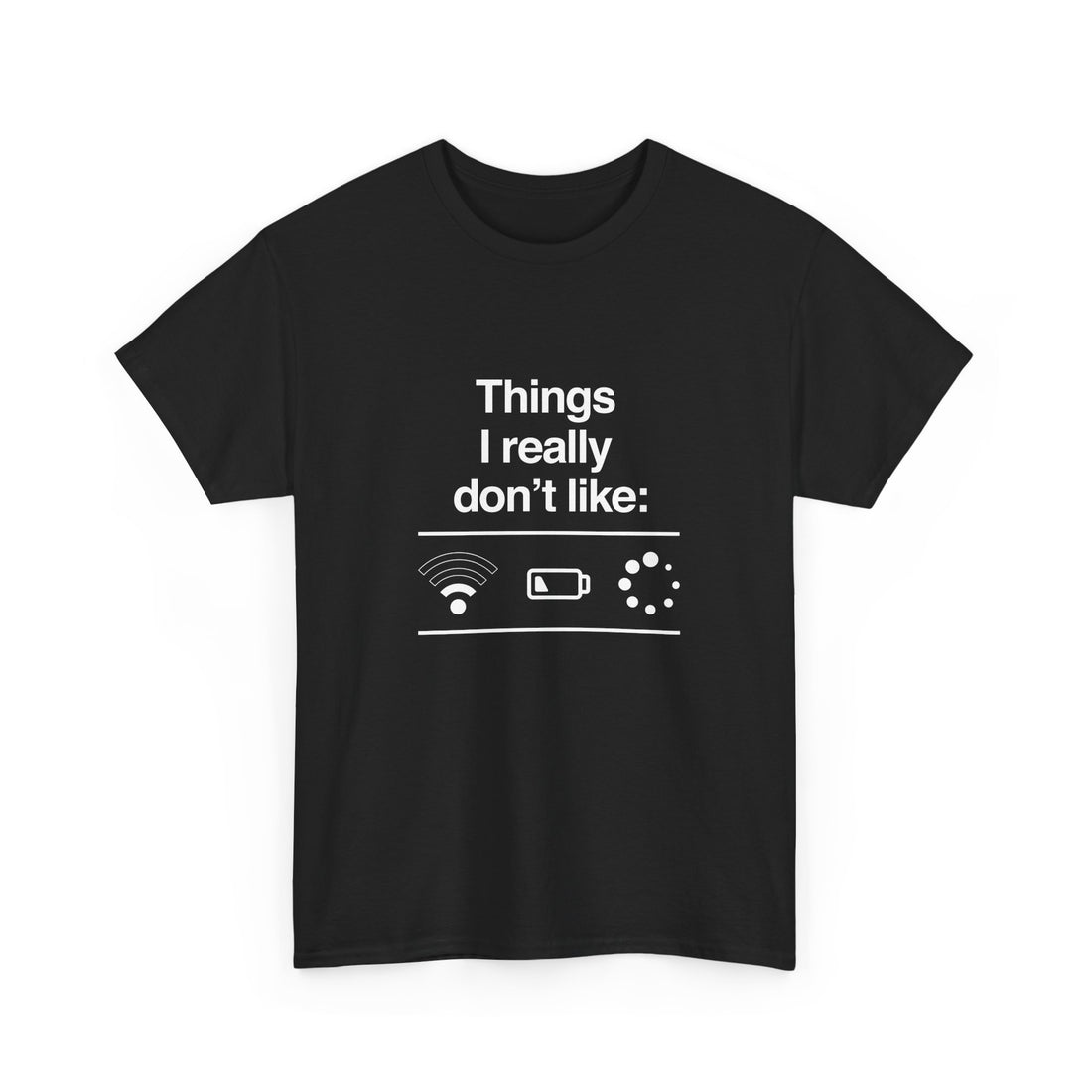 Funny Geek T-Shirt, Nerd Shirt, Tech Humor Tee, WiFi Battery Loading Joke Top, Geek Gift Present, Internet Meme Shirt, Sarcastic Humor Tee