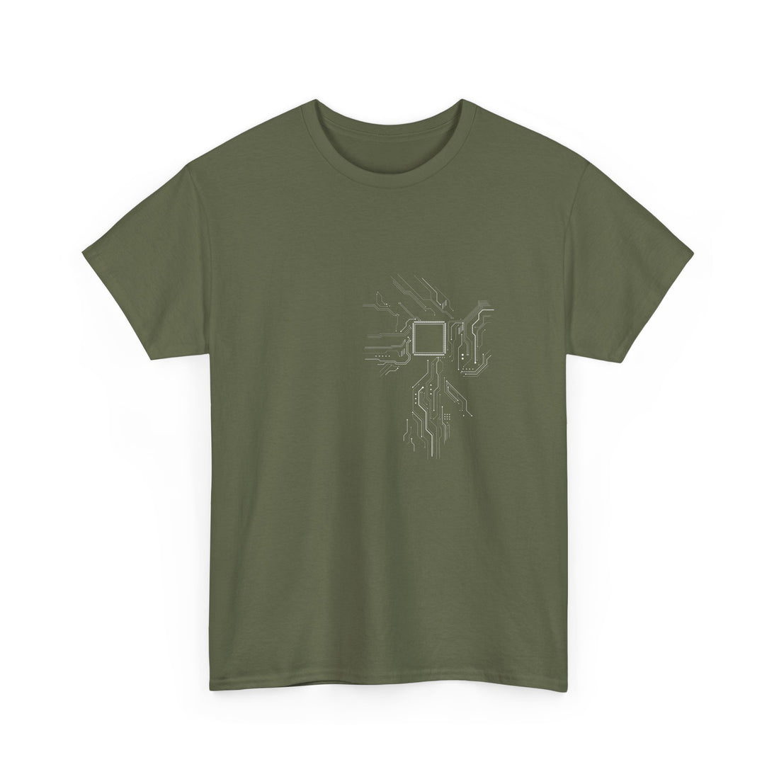 Cpu Heart Chipset Board - Geek Coding T-Shirt - Regular Unisex Crewneck T-Shirt