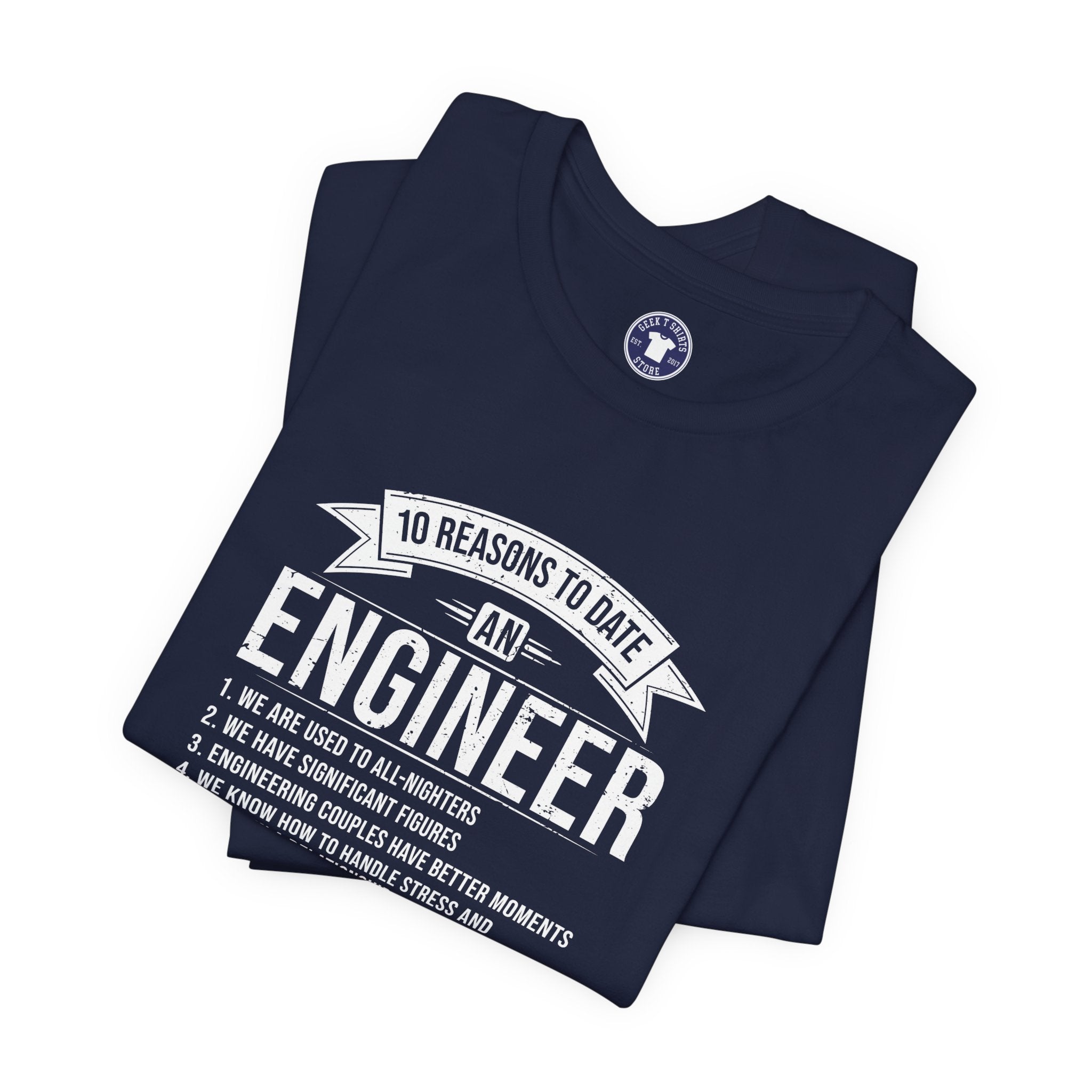 10 Reasons To Date An Engineer Funny Engineering - Premium Unisex Crewneck T-Shirt