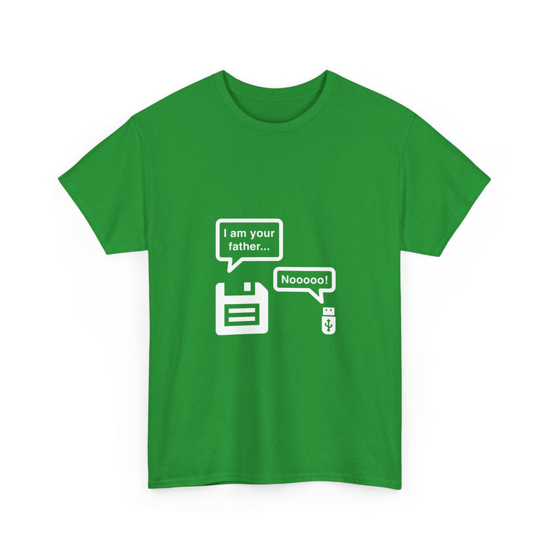 Retro Floppy Disk and USB Humor T-Shirt, Geek T-Shirt, Nerd Shirt, Tech Joke Tee, IT Gift, Programmer Humor Shirt, Digital Nostalgia Top