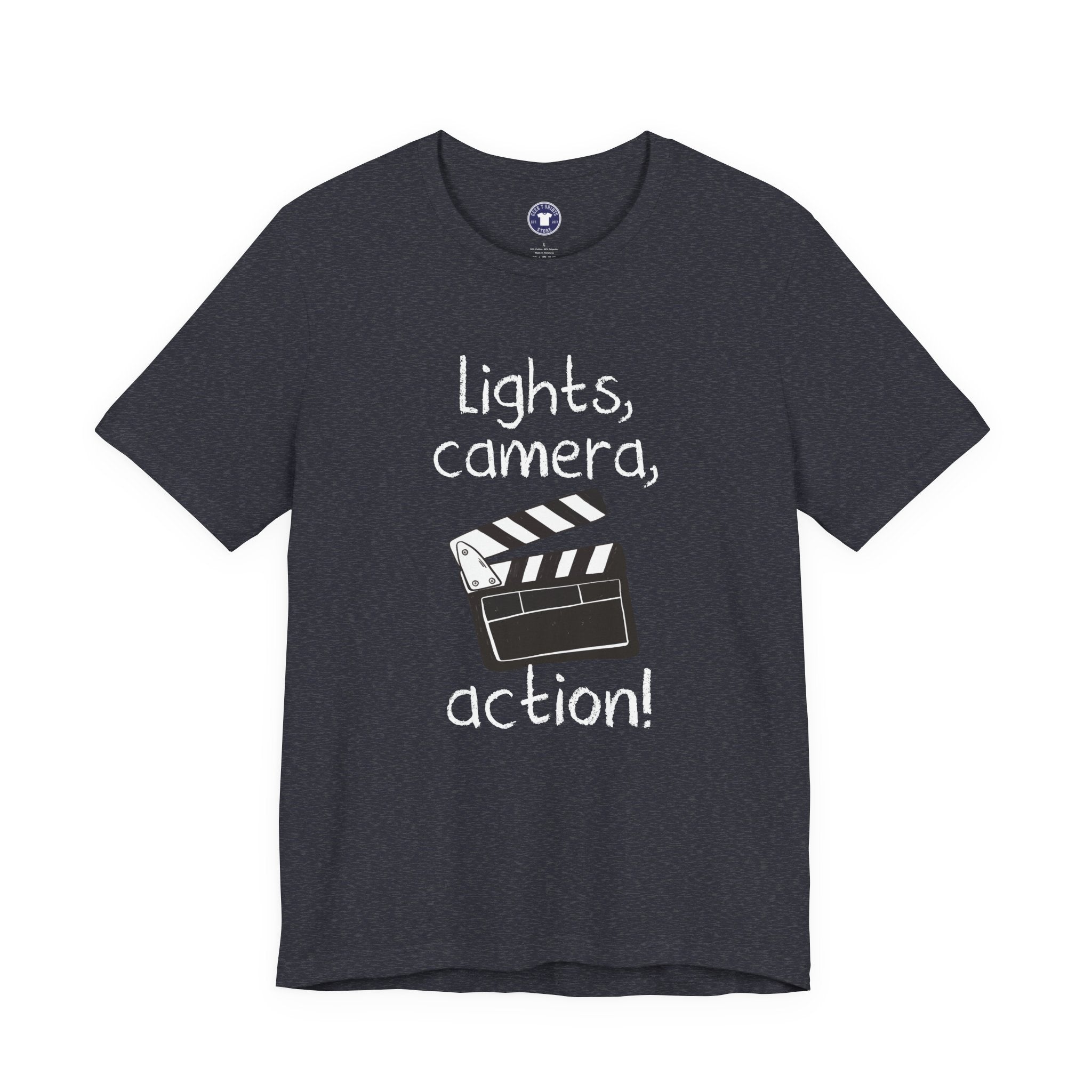 Lights Camera Action - Premium Unisex Crewneck T-Shirt