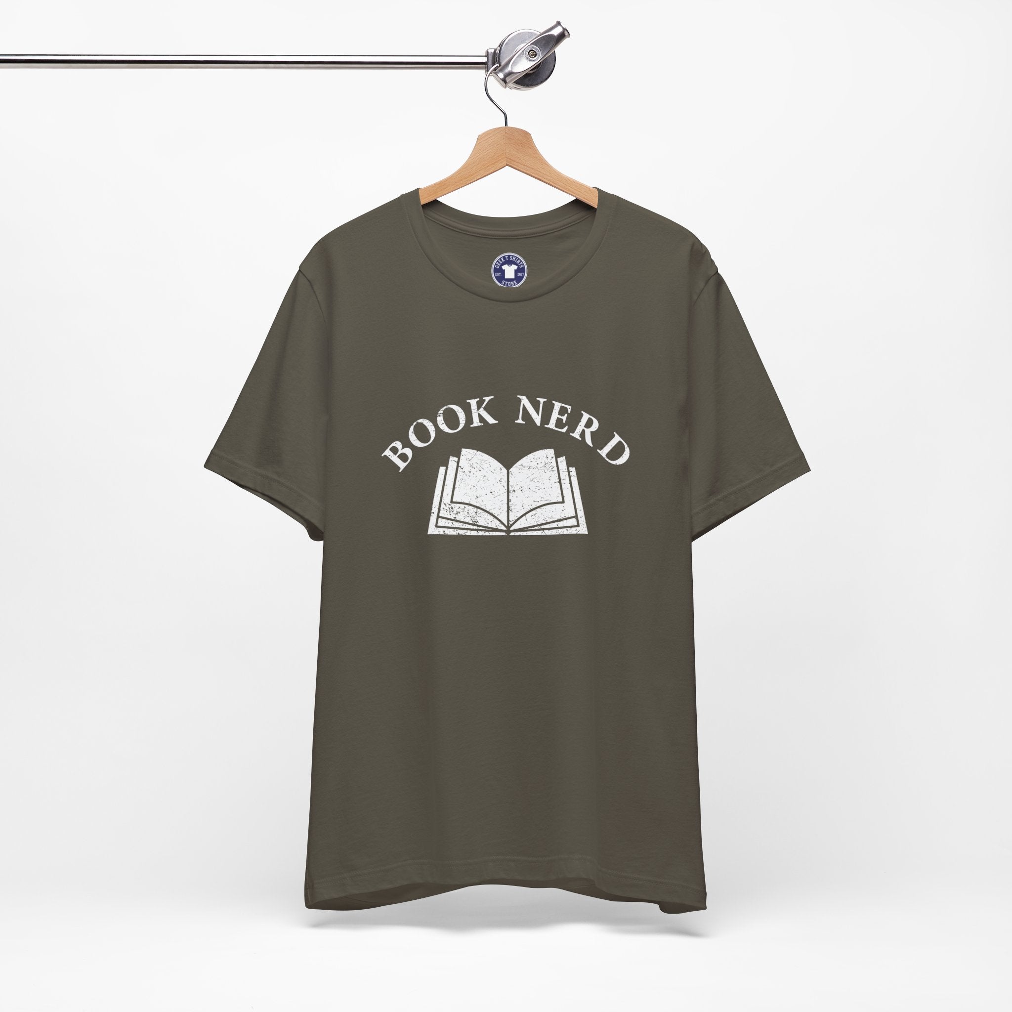 Book Nerd - Premium Unisex Crewneck T-Shirt