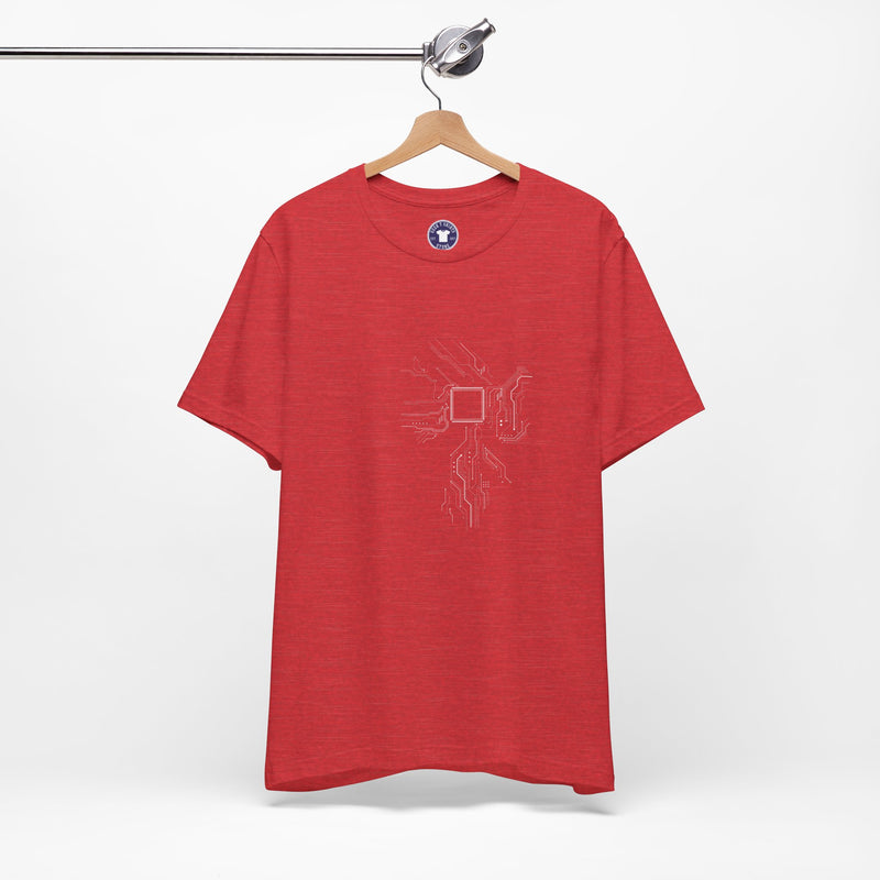 Cpu Heart Chipset Board - Geek Coding T-Shirt - Premium Unisex Crewneck T-Shirt
