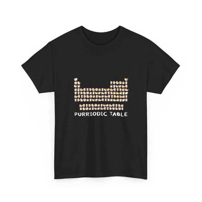 Purriodic Table T-Shirt, Cute Cat Chemistry Tee, Science Lover Gift, Geek T-Shirt, Nerd Shirt, Fun Animal Pun Shirt, Cat Lover Present