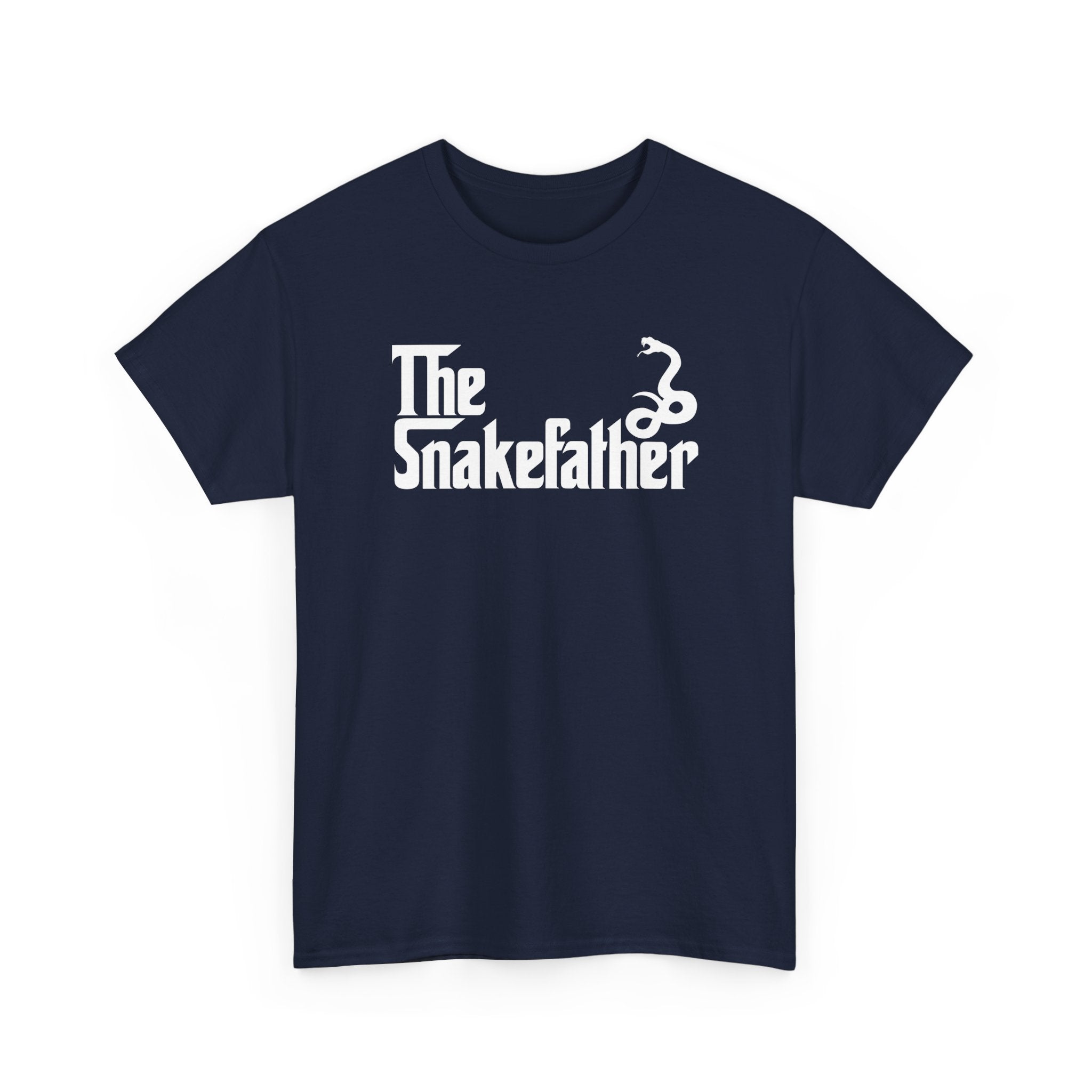 Funny Snake Owner Shirt The Snakefather Reptile Dad Gift - Unisex Regular Crewneck T-Shirt