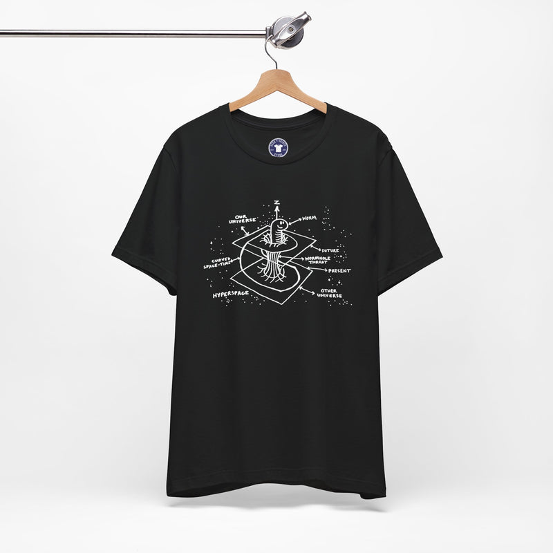 Time Warp Physics Wormhole - Premium Unisex Crewneck T-Shirt